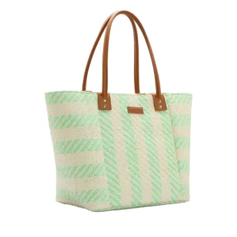 Bolsa Feminina  Chenson  Linha   Palha   Ombro 