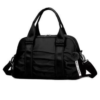 Bolsa Mochila Esportiva Academia Viagem Mala Mão Blogueira Espaçosa Alça Transversal Com Chaveiro Pompom Colorida Grande 